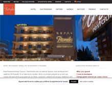 Tablet Screenshot of hotelrondafigueres.com